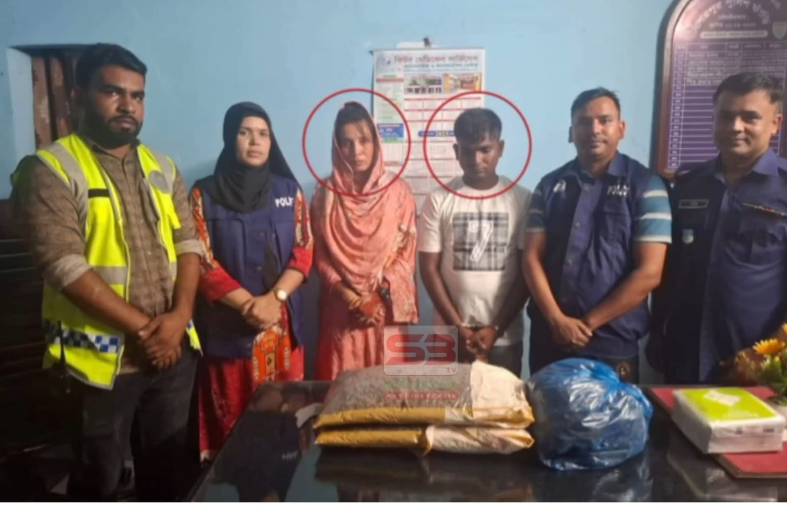 মৌলভীবাজারে ৪ কেজি গাঁজাসহ নারী-পুরুষ আটক